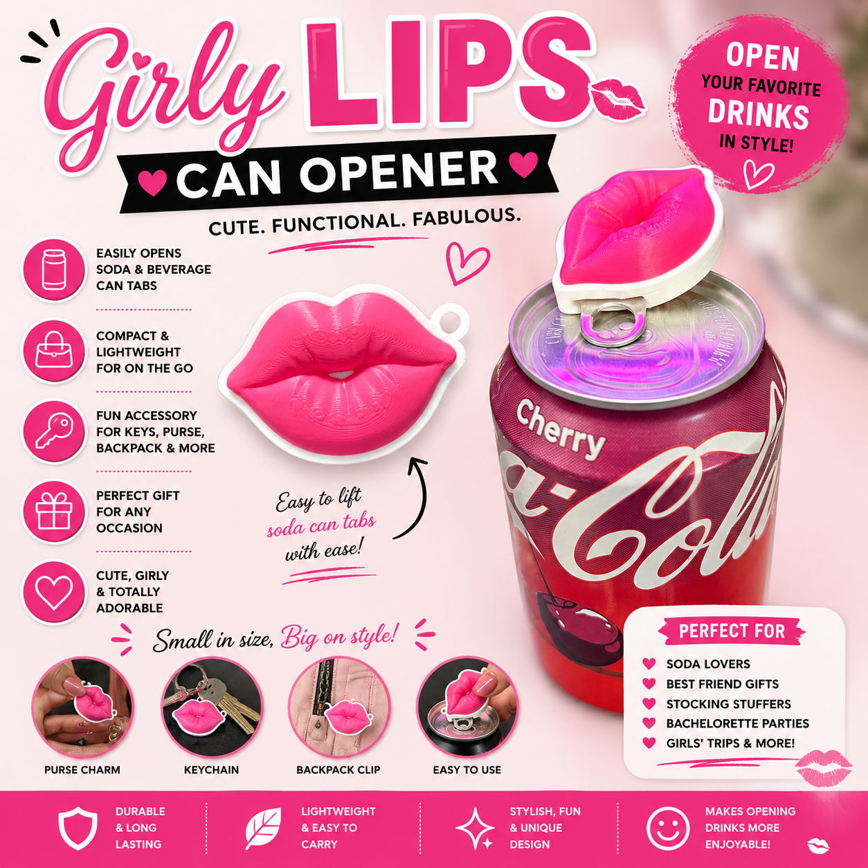 Girly Lips Can Opener