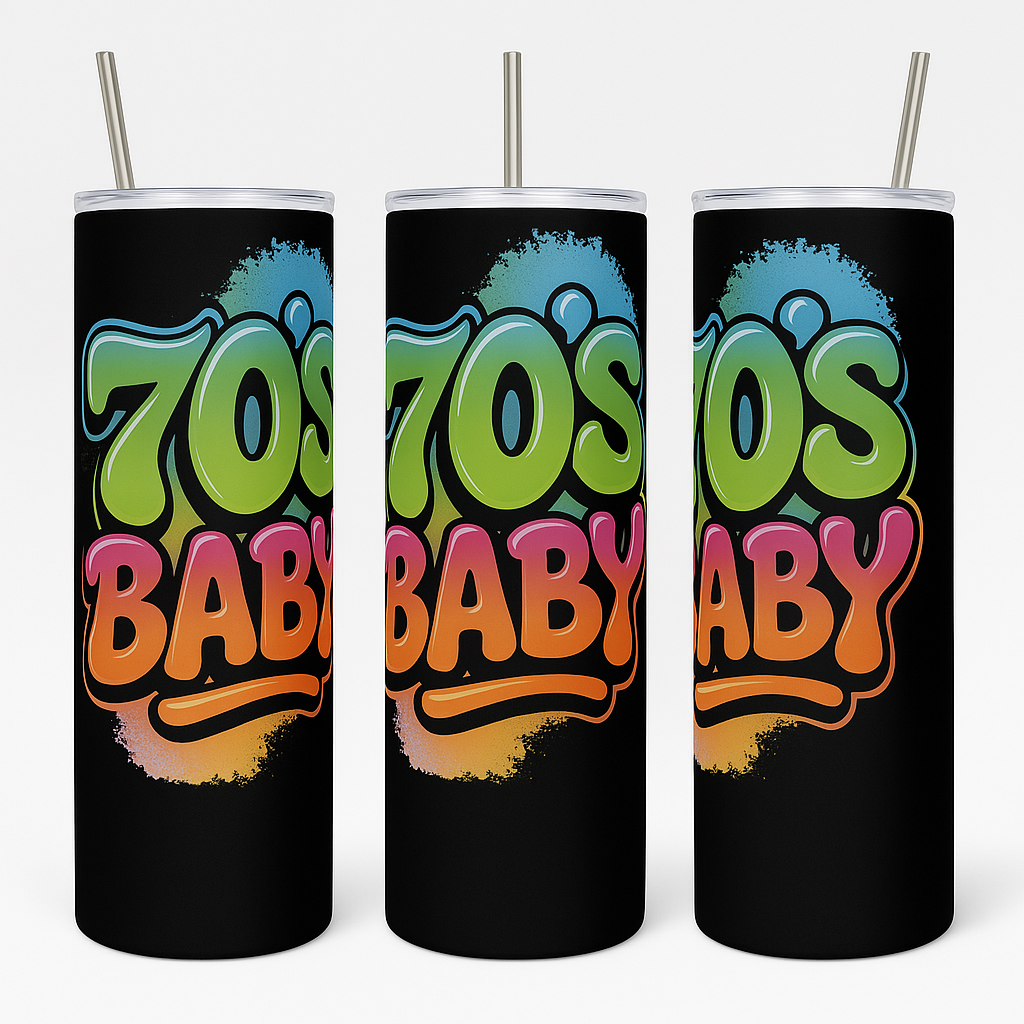 70s-2000s Baby airbrush Tumbler