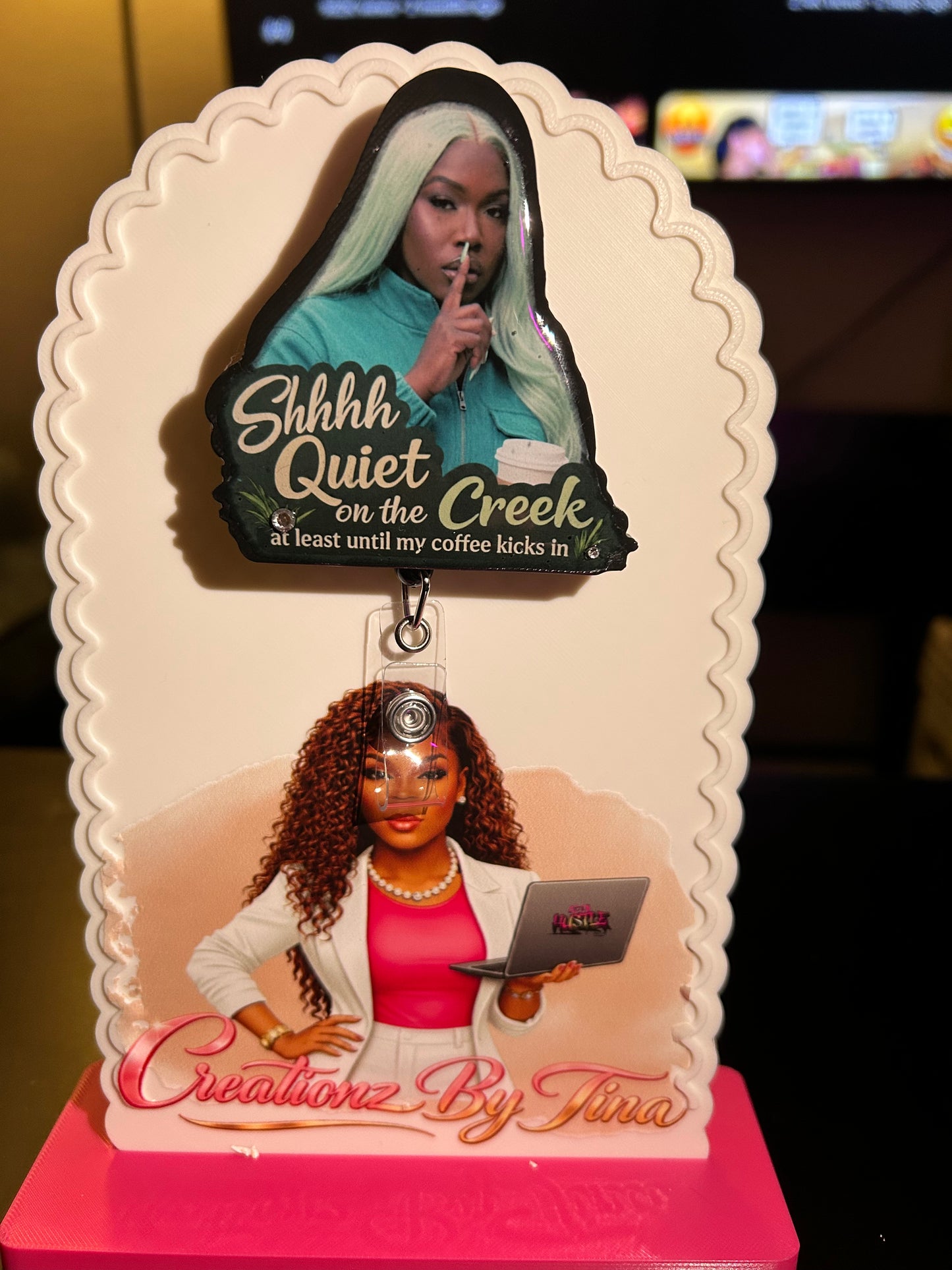Shhhh… Quiet on the Creek Badge Reel |Retractable ID Holder