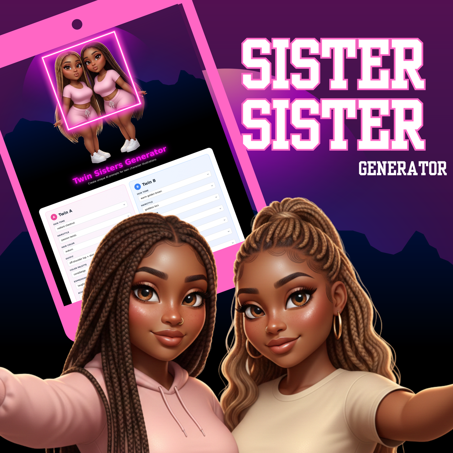 Twin Sisters Generator