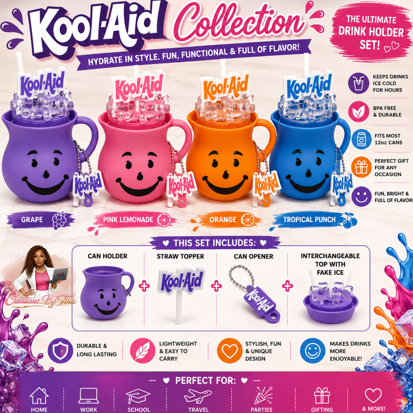 Kool-Aid (Inspired) Collection Can Holder