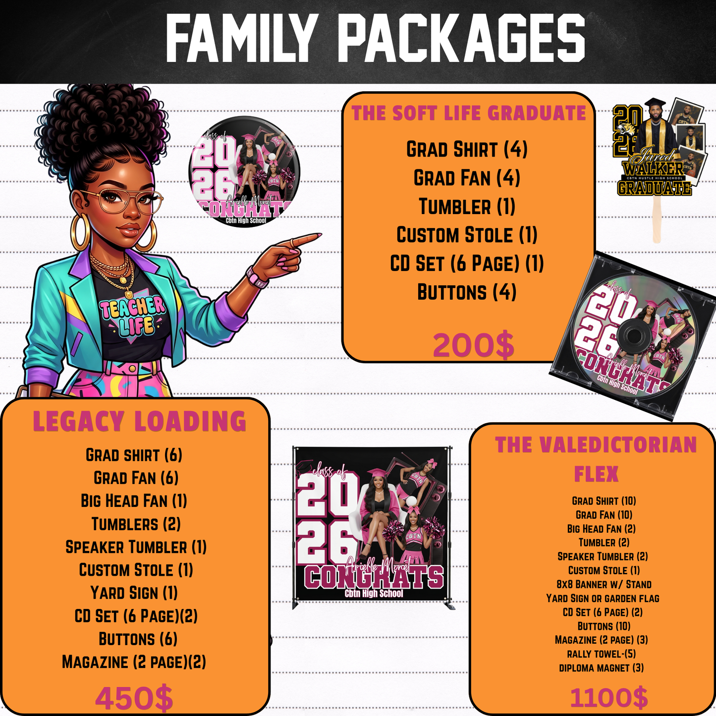 🎓 GRADUATION PACKAGE COLLECTION ,CUSTOM MADE JUST FOR YOUR GRAD 🎓