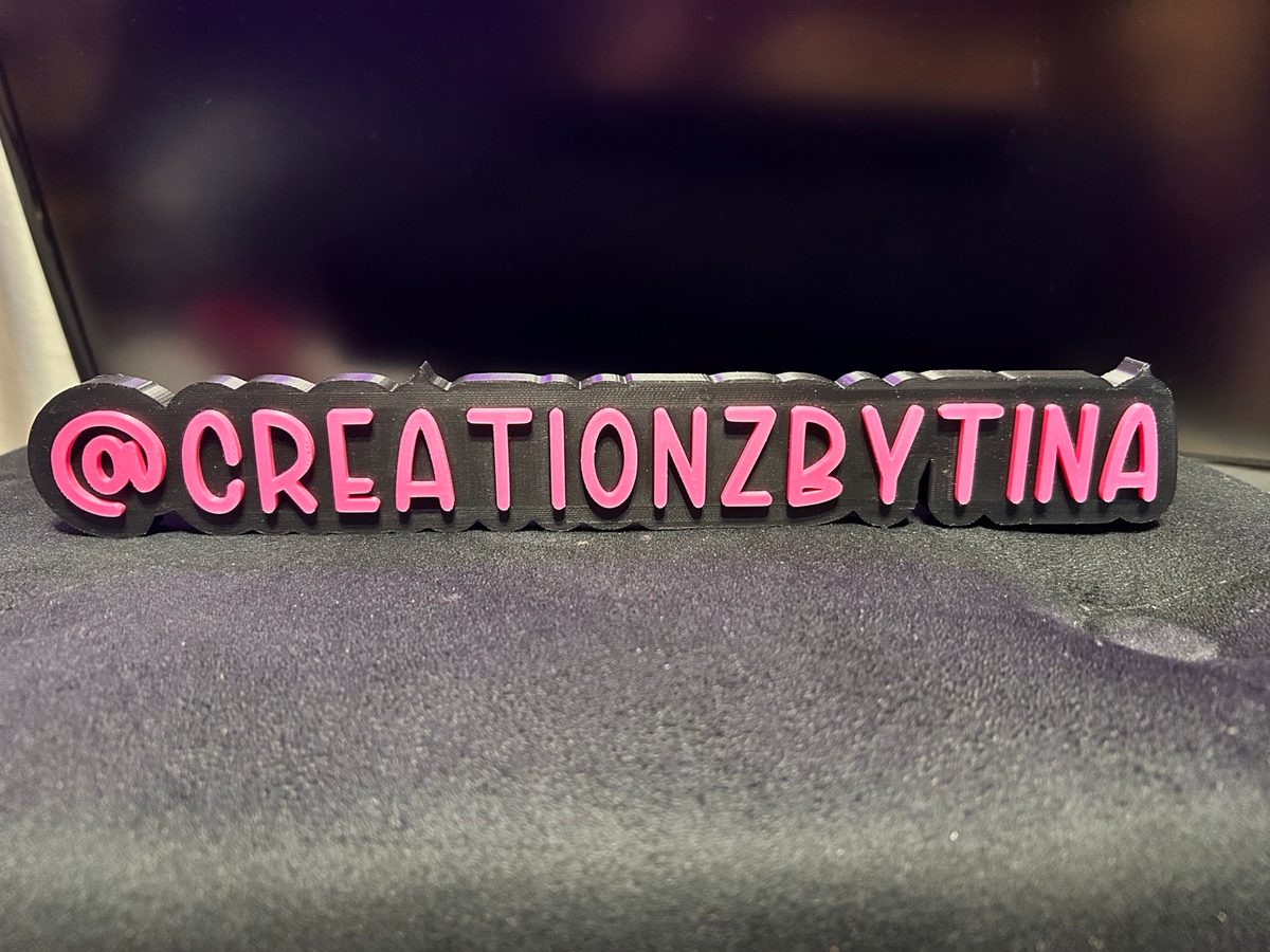 Custom 3D Business Name Plate