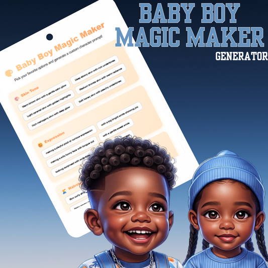 Baby Boy Magic Maker– Whisk Edition (Kids Character Generator)