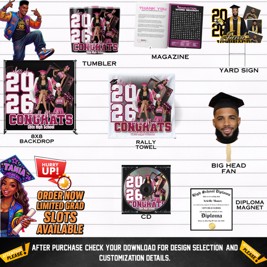 🎓 GRADUATION PACKAGE COLLECTION ,CUSTOM MADE JUST FOR YOUR GRAD 🎓