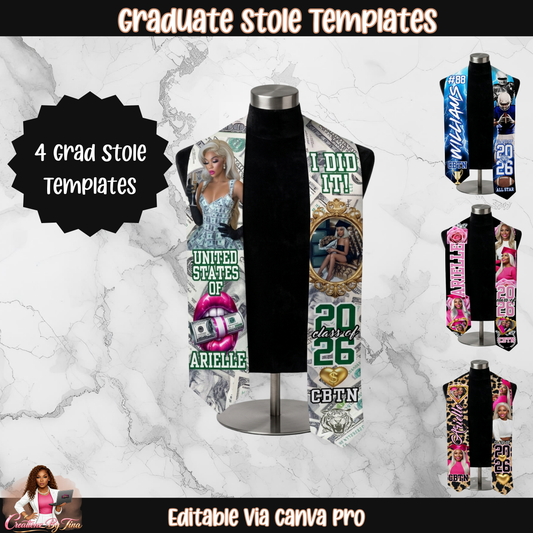 🎓 Graduate Stole Templates