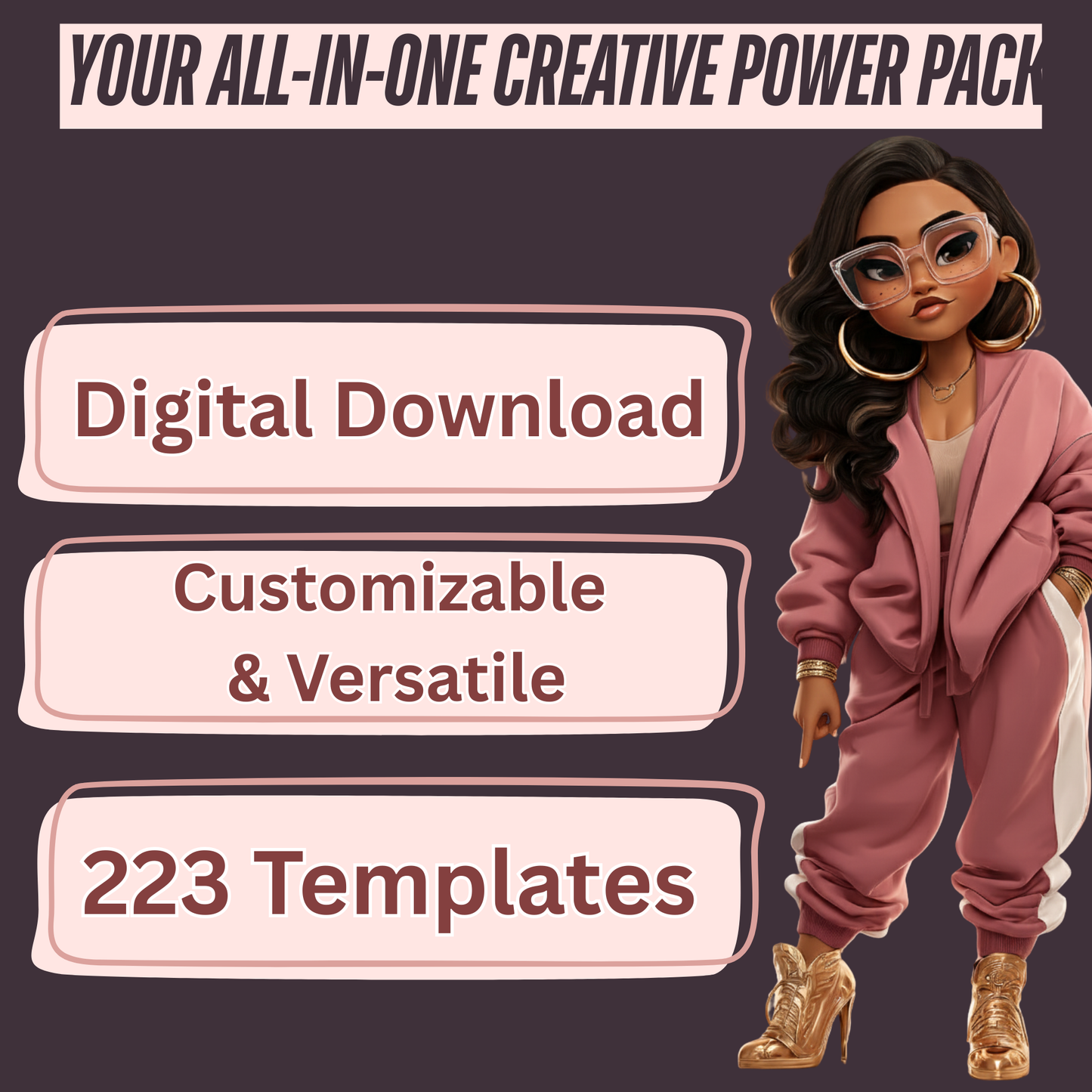Unlock 223 Canva Templates Your All-in-One Creative Power Pack 🎨
