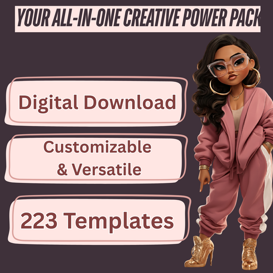Unlock 223 Canva Templates Your All-in-One Creative Power Pack 🎨